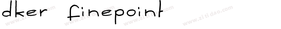 Dker finePoint字体转换